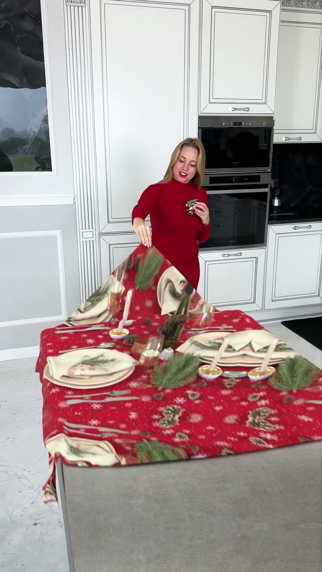 Clear the table Christmas Version 2.1 ?️?#vfx #visualeffects #3d #cgi