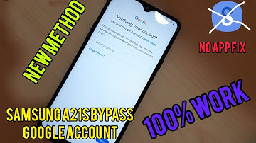 SAMSUNG Galaxy A21s (SM-A217M/DS) FRP / Google Lock Bypass (Android 10) NO SMART SWITCH/ NO APP FIX