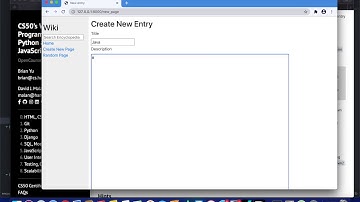 CS50W - 2020 - Project 1 - wiki submission