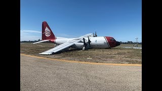 C-130A Hydraulic Failure Santa Barbara Airport Sunday 25 Aug 2019
