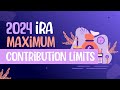 2024 ira maximum contribution limits