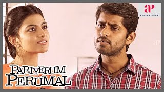 Kathir Yogi Babu Comedy | Pariyerum Perumal Movie | Kathir seeks Anandhi's help | Tamil Comedy