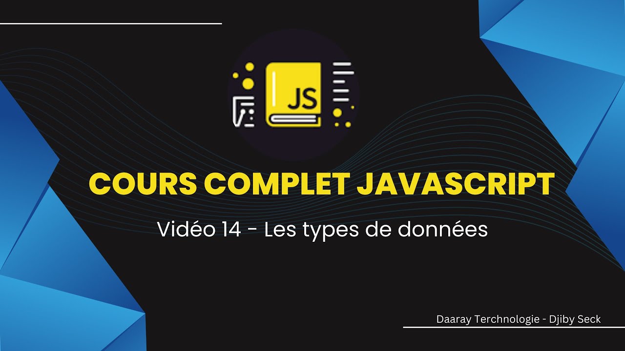 Vidéo 14 - Les types de données - YouTube