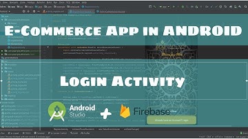 Login Activity - E-Commerce App | ANDROID STUDIO