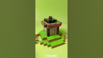 Building a Starter House with Magnetic Minecraft Blocks #minecraft #magneticblocks #blocky