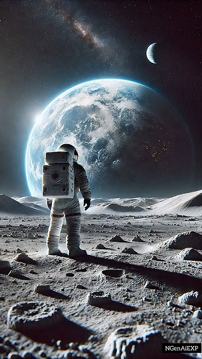 Astronaut on the Moon 🌕 #ai #aivideo