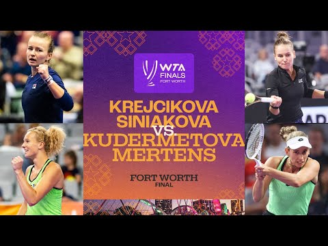 Krejcikova/siniakova vs. Kudermetova/mertens | 2022 wta finals | doubles final match highlights