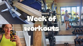 FULL WEEK OF WORKOUTS VLOG||NEW HOME GYM ADDITION||HOMESCHOOL MOM WORKOUT ROUTINE