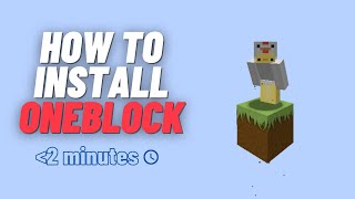 How to install OneBlock Skyblock in under 2 minutes! screenshot 2