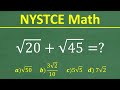 New York State Teacher Certification Exam Math Quiz