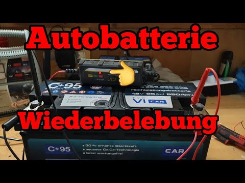 Defekte Autobatterie wiederbeleben kfz Batterien 🔋 aufladen kaputt