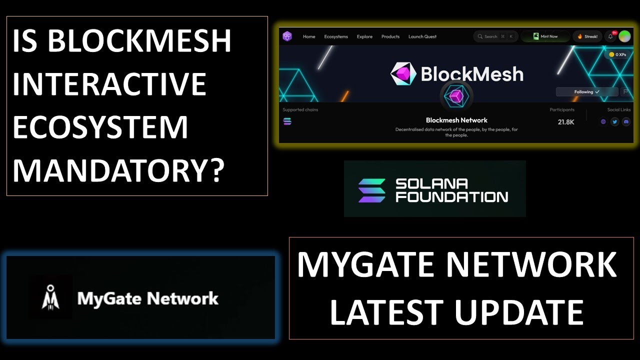 MyGate Network & BlockMesh Latest Update | Is BlockMesh Interactive ...