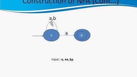 Construction of NFA part 3