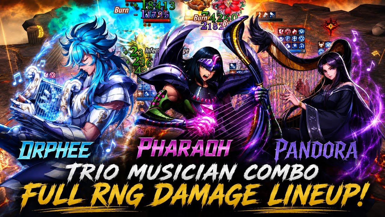 Saint Seiya: Awakening (KOTZ) - Trio Musician Lineup Combo at PvP