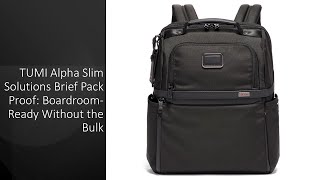 tumi alpha 2 ballistic slim solutions backpack 3 Brief Pack 2603177D3 1172981041 B The Tumi Alpha Bravo Dynamic Backpack is the ideal choice for those who seek both style and versatility in their daily carry.Crafted from durable Slim Solutions Brief Pack Backpacks