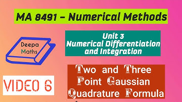 Two and Three Point Gaussian Quadrature Formula