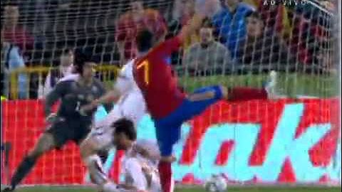Os gols de Espanha 2 x 1 República Tcheca pelas eliminatórias da Eurocopa 2012.