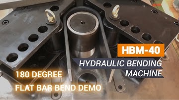 Sunrise HBM-40 | 180 degree Flat Bar Bend Demo