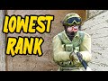 I was the LOWEST rank in this game - CSGO Faceit