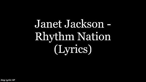 Rhythm Nation Lyric Video version - Lyric Video performance video thumbnail