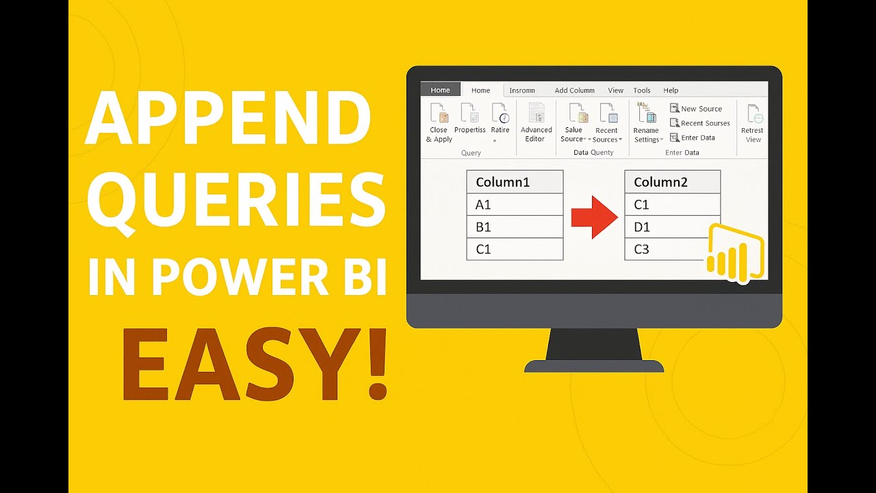 Append Queries in Power BI 🔄 | Combine Multiple Tables Easily | Append ...