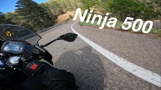 2024 Kawasaki Ninja 500 exploring mountain roads