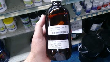 Warning start on a quarter dose for a week! Hydrogen peroxide uses in an aquarium