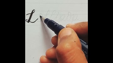 🍭 Oddly satisfying video : How to join letters in calligraphy using Tombow fudenosuke brushpen 🐾
