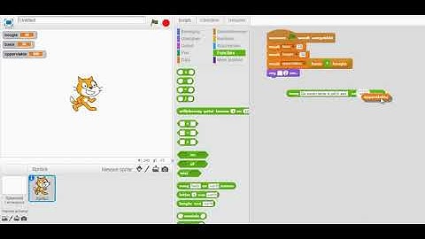 scratch   variabelen laten waarderen