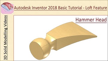🎧 Autodesk Inventor 2018 Basic Tutorial || Loft Feature|| (Audio ➕ Caption) Included