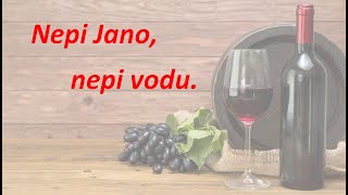Nepi Jano, nepi vodu,  Slovenská Ľudová pieseň.  klikni pre Odber. Akordeon Najlepšie Ľudovky SK