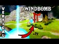 Se propulser en hauteur grâce au Vertical Wind Bomb (Zelda: Breath of the Wild)