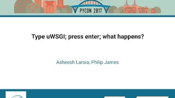 Asheesh Laroia, Philip James   Type uWSGI; press enter; what happens   PyCon 2017