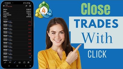 How To Close All Trades In One Click On MT4 | Close All Trades In MT4 