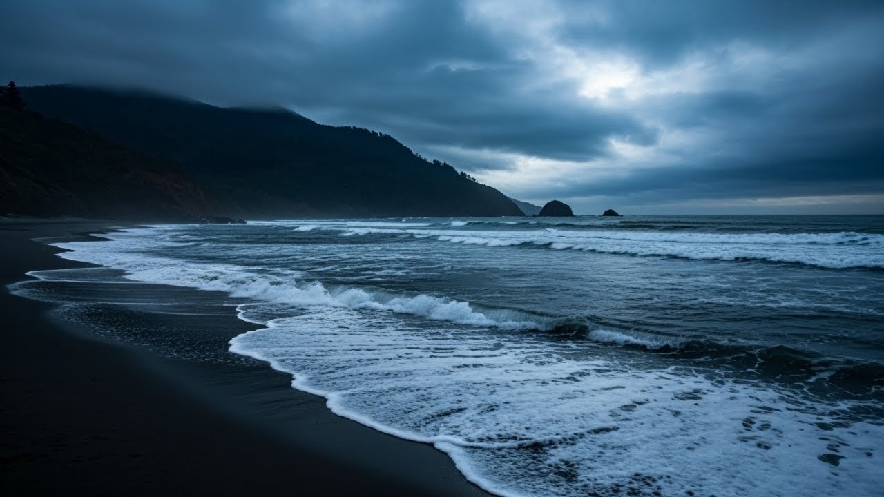 Insomnia Relief Through Soothing Night Ocean Ambience and Calm Waters