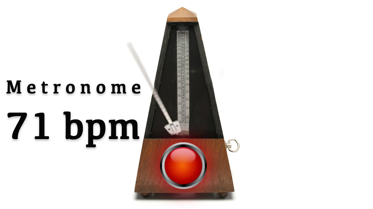 Metronome 71 bpm 🎼 - YouTube