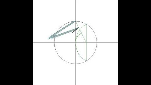 Drawing of a regular pentadecagon inscribed in a circle