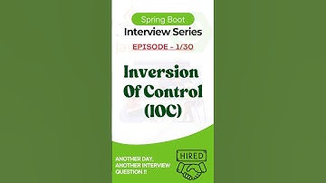 IOC & Dependency Injection in Spring Boot - Quick Breakdown !! #shorts