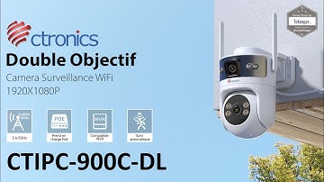 Ctronics Outdoor WiFi & RJ45 POE Surveillance Camera - Ctronics Pro App - Ctronics CTIPC-900C-DL