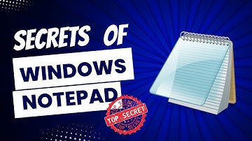 The Secrets of Windows Notepad // #windowstipsandtricks #tutorial