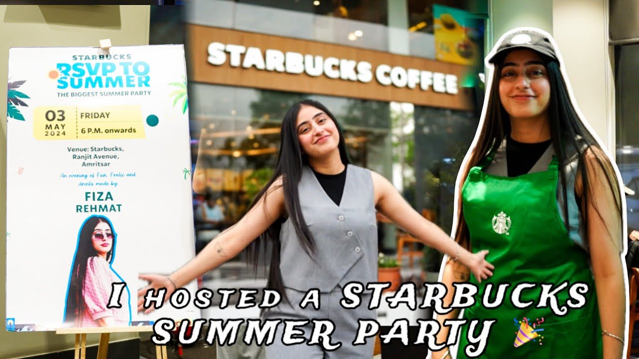 FIZA X STARBUCKS COLLAB 📸 BTS VLOG || FIZA REHMAT
