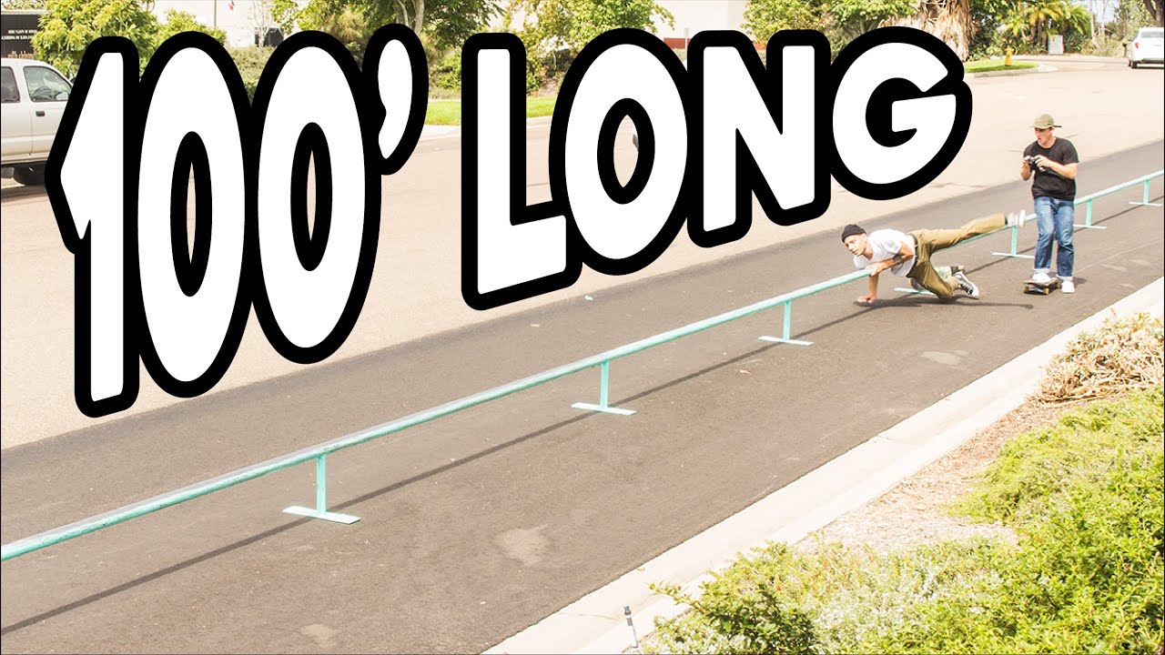 LONGEST SKATEBOARD RAIL IN THE WORLD! YouTube