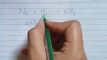 How to balance: N2 + H2 = NH3