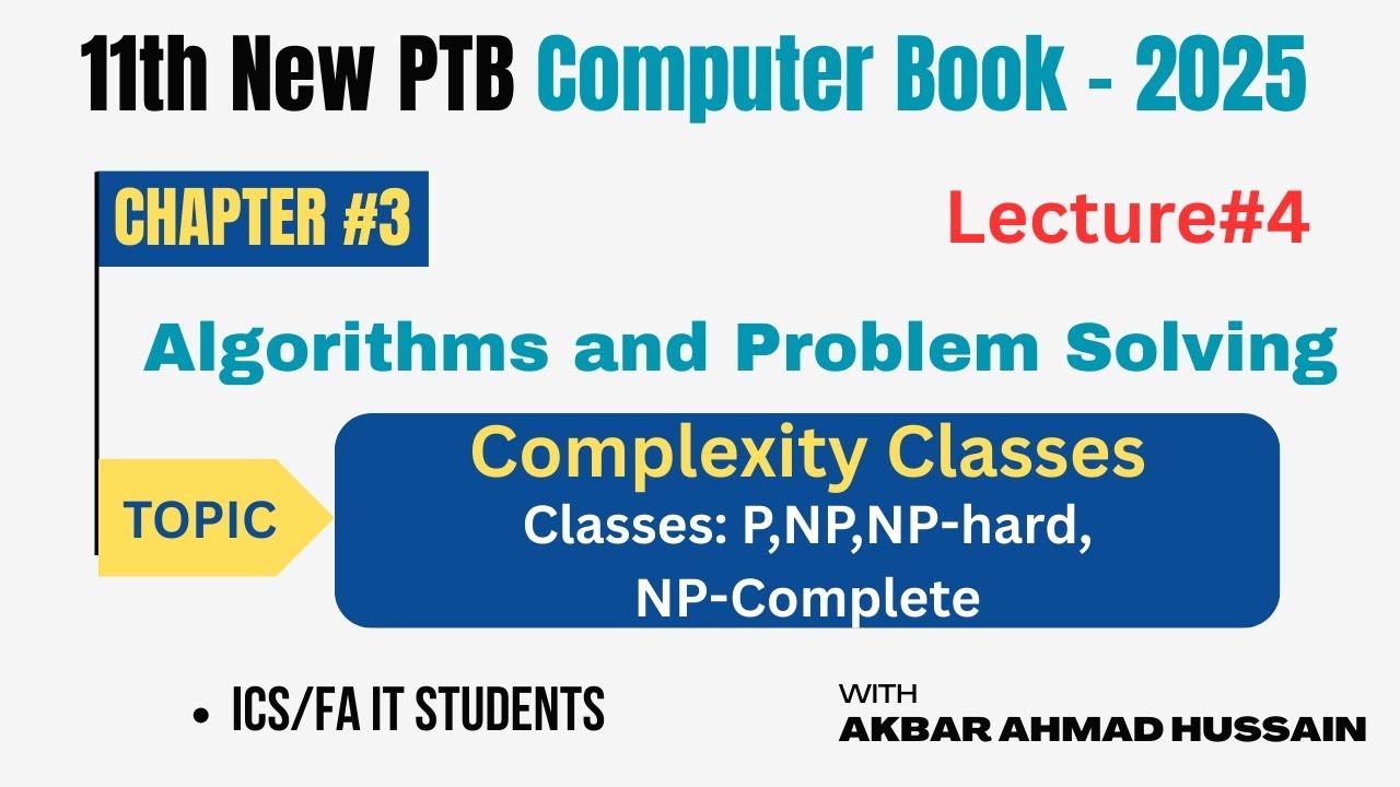 Complexity Classes Explained | P, NP, NP-Hard, NP-Complete | 11th Class ...