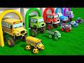 Where are the bus wheels? | Giant Wheels & Big Soccer Balls | Learn Colors | Nursery Rhymes