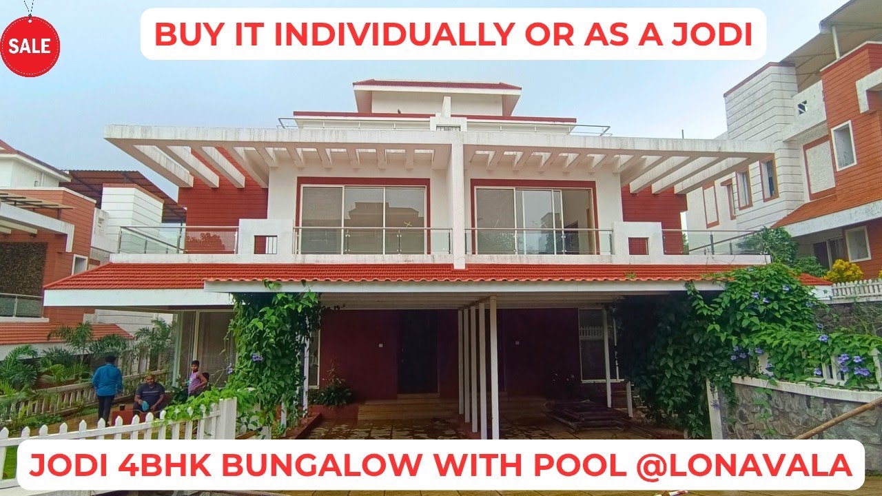  Jodi 4BHK Bungalow For Sale at Lonavala | Bungalow with Swimming Pool