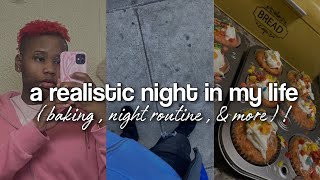 vlog : A REALISTIC NIGHT IN MY LIFE *very chaotic* (baking, night routine, & more)  | Monté ♡