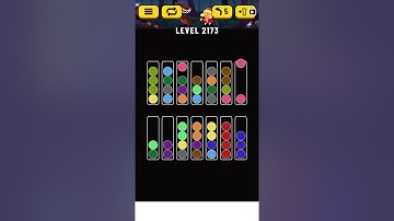 Ball Sort Puzzle- level 2173 (14 tubes) Difficult. This is the 11th challenge.