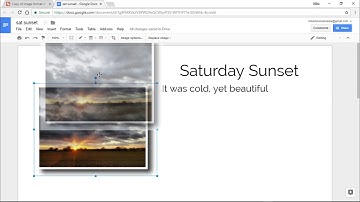 Google Docs insert image with white border drop shadow