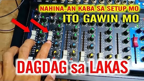 Gawin mo ito para Lumakas ang SOUND SETUP MO gamit ang AUDIO MIXER | How to Mixer and Amplifier USED
